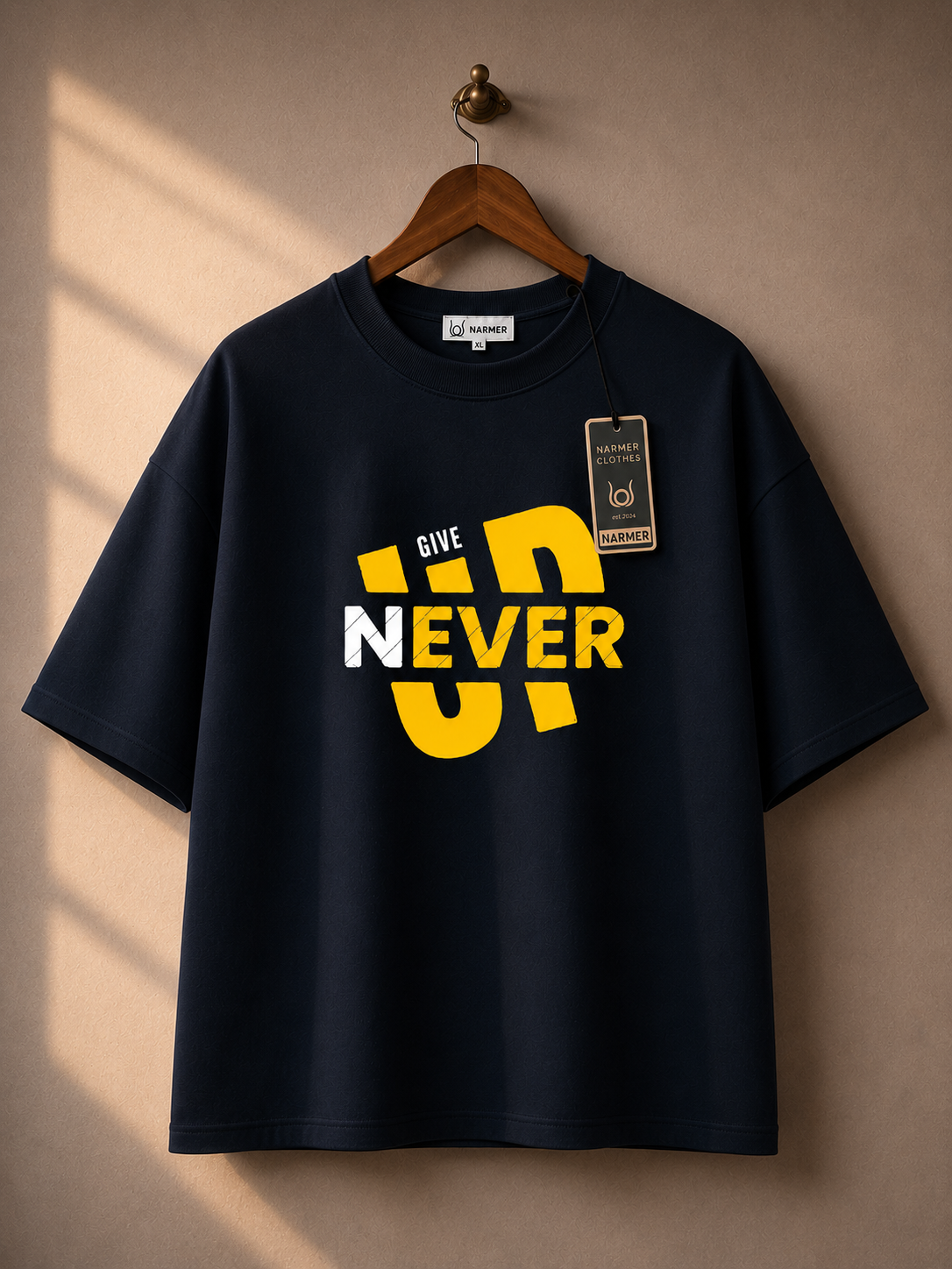 OV BOXY FIT T-Shirt "Never Give Up"